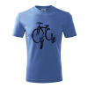 Cycle bicykel - Tričko detské bavlnené - 146 cm/10 rokov ( Svetlomodrá )