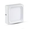 Svietidlo LED 15W, 4000K, 1350lm, IP20, 120°, Al-biela, KTS-LP, 175x175, VT-1415SQ (V-TAC)