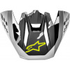 ALPINESTARS šilt pre prilby S-M5 ROVER žltá fluo/sivá/maskáč verzia ECE 22.05