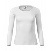 Dámske bavlnené tričko s dlhým rukávom Malfini Fit-T 169 - veľkosť: XL, farba: biela