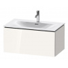 Duravit L-Cube - Umývadlová skrinka 40x82x48 cm, 1 zásuvka, lesklá biela LC613702222