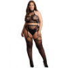 Dvoudílný set síťovaného prádla s krajkou Le Désir , SHOTS (plus size)