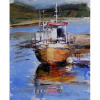 V zátoke - Akad. mal. Igor Navrotskyi, originálny, ručne maľovaný obraz L (do veľkosti 95x95cm) Viac farieb