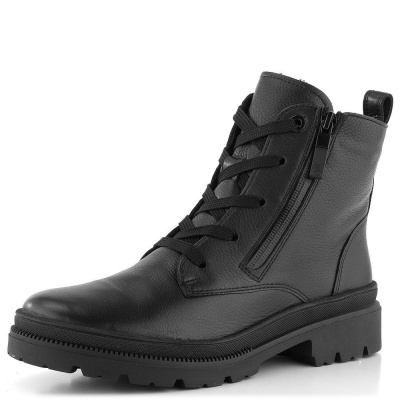 Ara čierna členková obuv s postranným zipsom Dover 12-23187-01 - 38