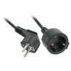 Predlžovačka 10m s 1 zásuvkou SCHUKO, 1.5mm², čierna