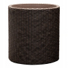 Poťah 44,3 x 43,7 cm, hnedý plast (Keter Cylinder Planter L okrúhly kvetináč, hnedý, priemer 43,7 cm)