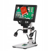 7-PALCOVÝ DIGITÁLNY MIKROSKOP LCD 1-1200 X 12MP+ 2 × S SVETLAMI