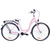 Fuzlu Mestský bicykel City S-1 púdrová ružová 28
