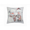 Forbyt Vianočná obliečka Dva snehuliaci 3D CYHA7370MW 40x40 cm