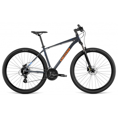 DEMA Energy 1 2022 tmavá sivá/oranžová Horský bicykel - 21" (180-195cm)