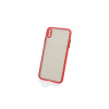 Bomba Kvalitný TPU obal matný pre iPhone - červený Model iPhone: iPhone XR C313_IPHONE_XR_-_RED