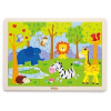 Viga Drevené puzzle Zoo 24ks