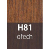 Ukončovací nájezd hliníkový do 8 mm / d.2,7m Provedení: ořech P24