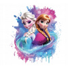 CUKROVÁ TLAČ jedlý obrázok na tortu Cukrová hmota ELSA ELZA KRAJINA ĽADU FROZEN 8