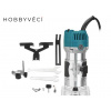 Hobbyvěci Frézka Fréza Router na Dřevo 800W s Upínacími Kleštinami Pevná Základna 13000 - 33000ot/min