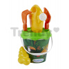 Écoiffier vedro set do piesku 17 cm Jungle s krhličkou 6-dielne 685