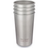 Sada nerezových pohárikov Klean Kanteen Steel Cup - 4 Pack - brushed stainless 473 ml uni