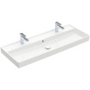 VILLEROY & BOCH Collaro umývadlo na skrinku s dvomi otvormi, s prepadom, 1200 x 470 mm, biela alpská, 4A33C401