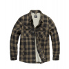 Vintage Industries flanelová bunda CRAFT HEAVYWEIGHT SHERPA BEIGE CHECK