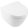 VILLEROY & BOCH Subway 2.0 Compact závesné WC s hlbokým splachovaním bez vnútorného okraja, 355 x 480 mm, biela alpská, s povrchom CeramicPlus, 5606R0R1