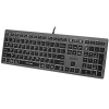 A4Tech FSTYLER FX60H (White Backlit) klávesnice USB QWERTY Černá, Šedá