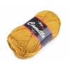 Bavlnená pletacia priadza Camilla 50 g Variant: 28 (8190) horčicová, Balenie: 1 ks