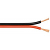 PremiumCord Nestíněná dvojlinka 2x0.50mm černá/červená 1m kjpr-22