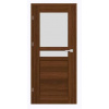 ERKADO SET Rámové dvere FORZÍTIA 2 presklené, fólia Greko Orech +zárubeň+kľučka ERK-FORZITIA2-GrekoOrech