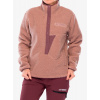 Flísová mikina dámska adidas TERREX Xpl Pile Snap - warm clay