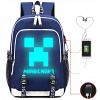 MINECRAFT - Žiariace v noci. Minecraft batoh s USB