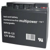 multipower MP20-12I 142653 olovený akumulátor 12 V 20 Ah olovený so skleneným rúnom (š x v x h) 76 x 167 x 181 mm skrutkované M5 bezúdržbová, nebadateľné; 142653