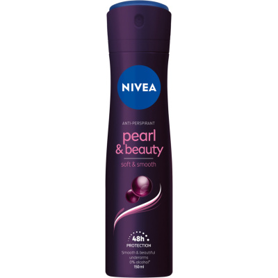 Nivea Pearl&Beauty Black antiperspirant v spreji s čiernymi perlami, 150 ml