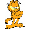 CUKROVÁ TLAČ jedlý obrázok na tortu Cukrová hmota Garfield Mačka + MENO TEXT
