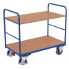 Variofit Policový vozík, do 250 kg, 2 police (119 x 78 cm), Variofit, do 250 kg, modrá/antracit Farba: modrá RAL5010