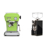 Ascaso Dream ONE, Fresh Pistachio + Eureka Mignon Turbo, CR black