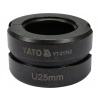 YATO Náhradní čelisti k lisovacím kleštím PRE YT-21735 TYP U 25MM (YT-21742)