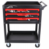 Dílenský vozík na nářadí MECHANIC TROLLEY JASON, 3 šuplíky, 1 police