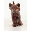 Kovový prívesok - medveď - 2 cm x 2,5 cm