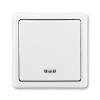 ABB, s.r.o. Classic - 3553-27289 B1 - Prepínač 6So, kryt s priezorom - biela
