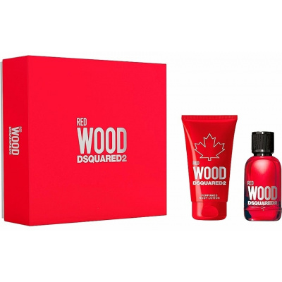 Dsquared2 Red Wood SET: Toaletná voda 100ml + Telové Mlieko 150ml pre ženy