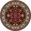 Alfa Carpets Kusový koberec Teherán T-117 red kruh 160 × 160 cm