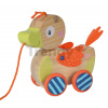 Drevená kačička na ťahanie Duck Pull-along Animal Eichhorn s pohyblivou hlavou od 12 mes