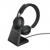 Jabra Evolve2 65/Stereo/USB-C/BT/Bezdrať/Stand/Čierna PR1-26599-989-889