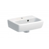 Geberit Selnova Square Umývadielko 36x28 cm, s 1 otvorom na batériu, s asymetrickým prepadom, biela 500.316.01.7