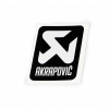 NÁLEPKA VÝFUKU TLMIČA AKRAPOVIC ŽIARUVZDORNÁ LOGO VERTICAL 75 x 60 mm
