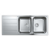 Grohe Drezy Drez K500 s automatickým odtokom, 116x50 cm, kefovaná nerezová 31588SD1-GR