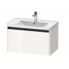Duravit Ketho.2 Umývadlová skrinka, 44x78x46 cm, 1 zásuvka, lesklá biela K25083022220000