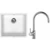 Set Sinks G7828 (dřez Frame 457 Milk 28 + baterie Vitalia Chrom - lesklý)