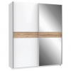 Xora SKRIŇA S POS. DVER. – HOR.VED, biela, farba duba, 170,3/210,5/61,2 cm - Detské izby - 000687023303