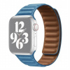 AppleKing remienok kožený ťah pre Apple Watch Ultra 49mm / 46mm / 45mm / 44mm / 42mm - nebesky modrý - možnosť vrátiť tovar ZADARMO do 30tich dní